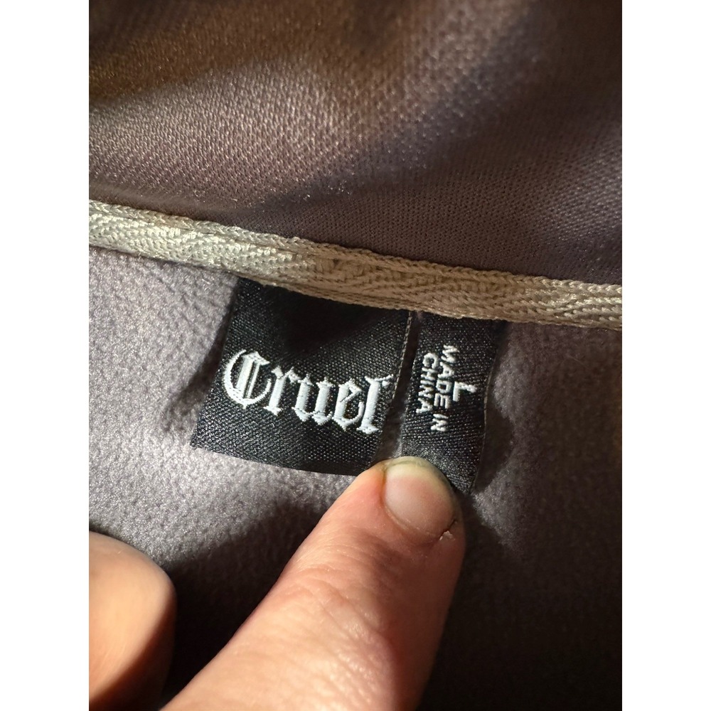 Cruel Girl Qaurter Zip Pull Over Size Womans Large - Picture 3 of 5